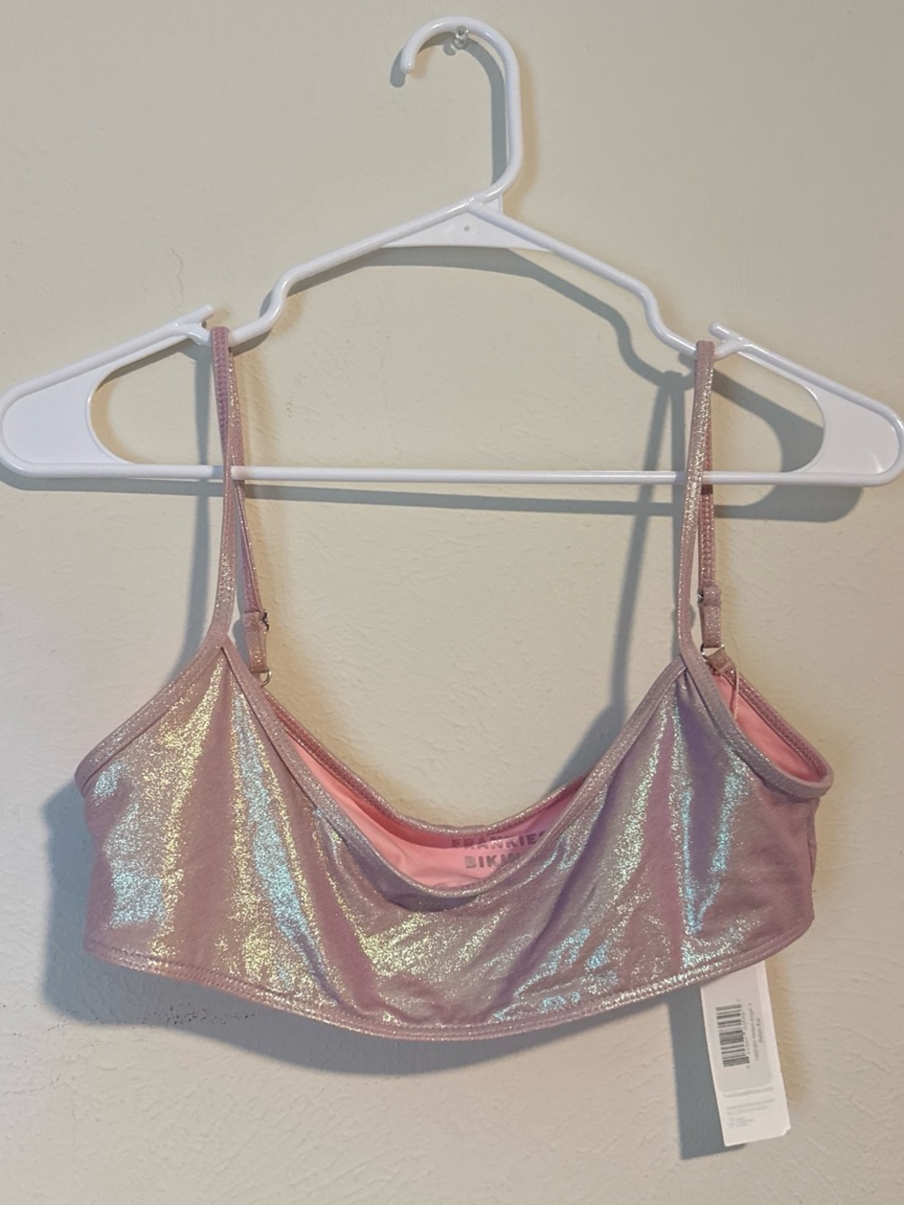 Iridescent Pink Bralette Top